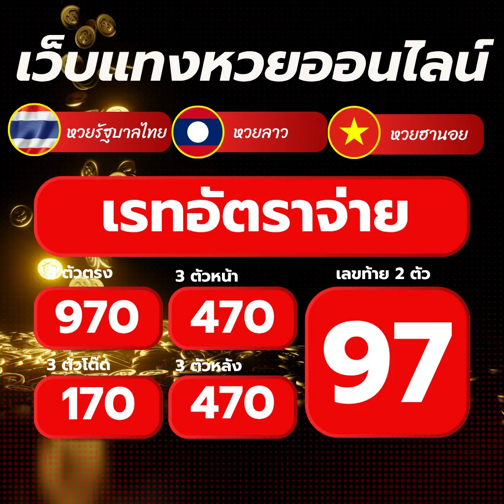 LOTTO789 เว็บหวยออนไลน์ เรทอัตราการจ่าย
